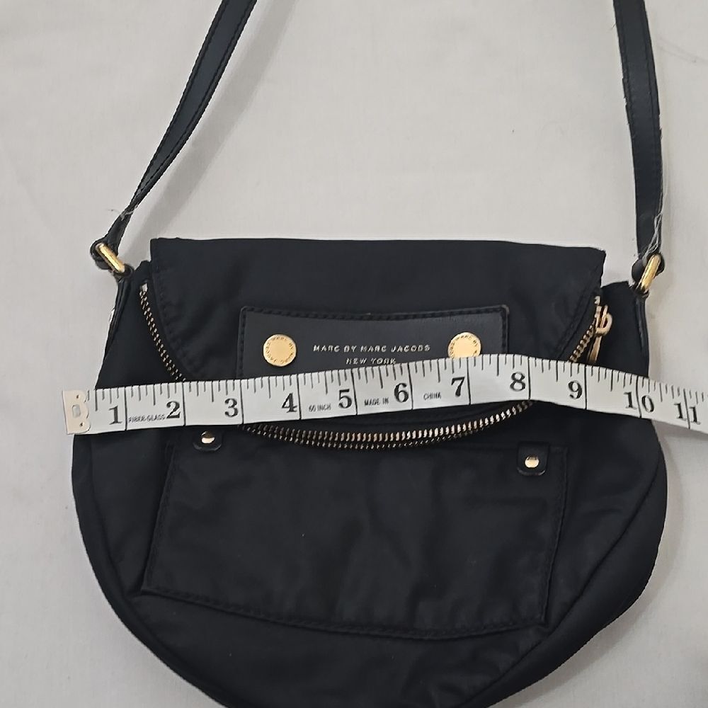 Marc by Marc Jacobs Black Crossbody with Gold Accents - Picture 5 of 12